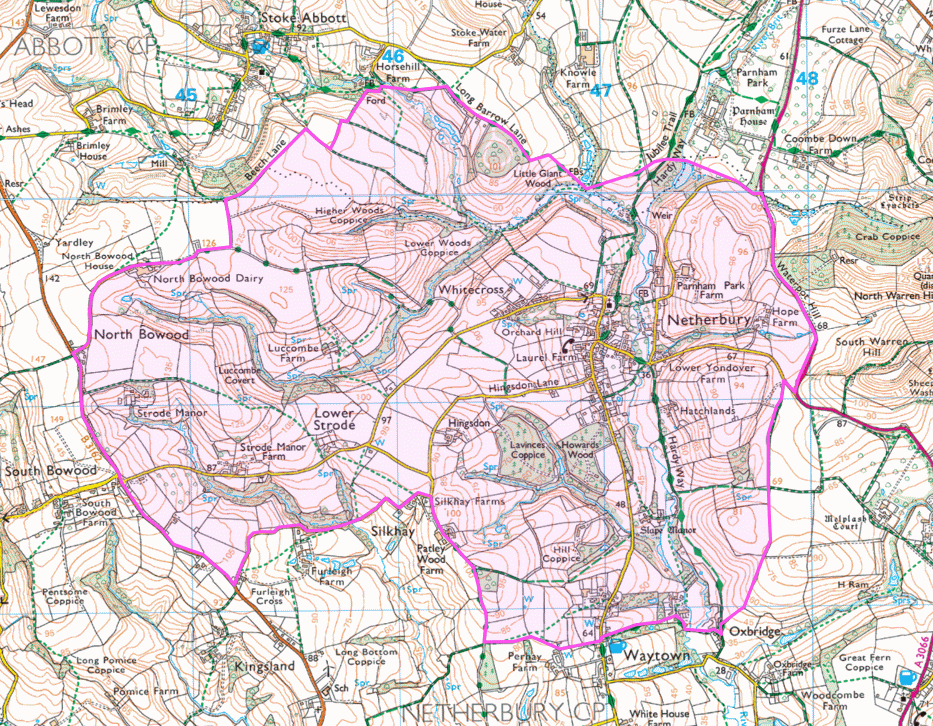 Map of the survey area